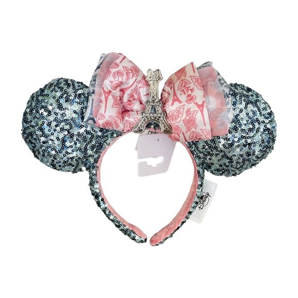 Disney Parks Epcot France Eiffel Tower Minnie Mouse Ears Headband - Picture 2 of 9